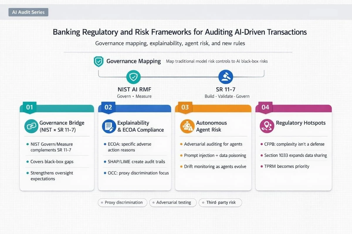 Regulatory and Risk Frameworks for Auditing AI-Driven Transaction Decisioning